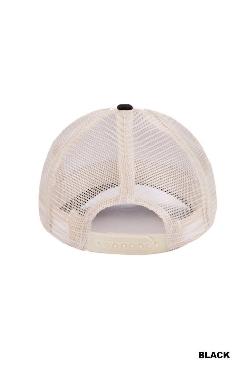 Mommin' Two Tone Mesh Snapback Hat  Zenana Consgt.
