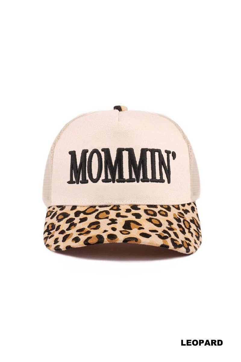 Mommin' Two Tone Mesh Snapback Hat  Zenana Consgt.